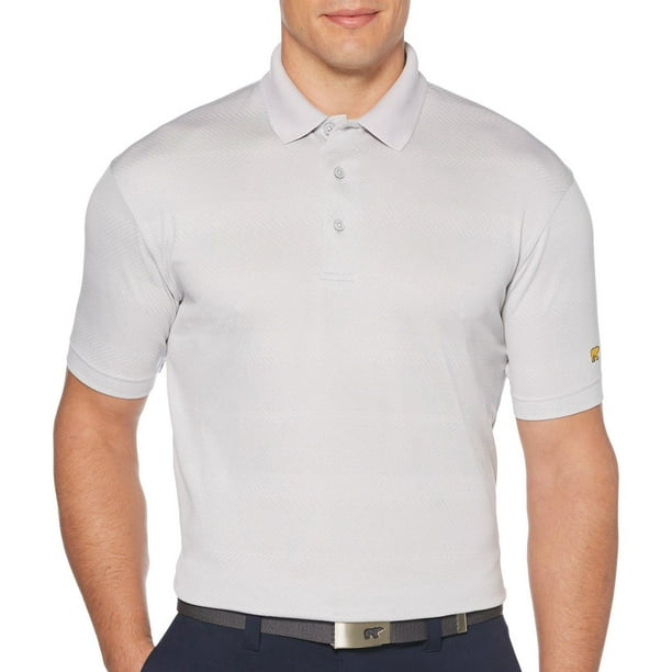 Jack Nicklaus Mens Horizontal Striped Short Sleeve Polo Shirt 